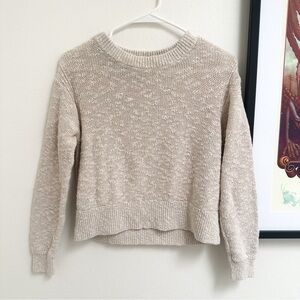 SOLD Everlane Knitted Crew Neck Sweater in Oatmeal Size XS